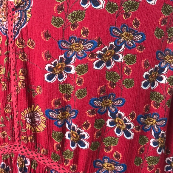 🌻 3/25 🌻 Angie Boho Paisley Ruffle Tank Top - Picture 6 of 9